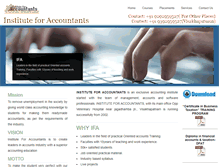 Tablet Screenshot of instituteforaccountants.com